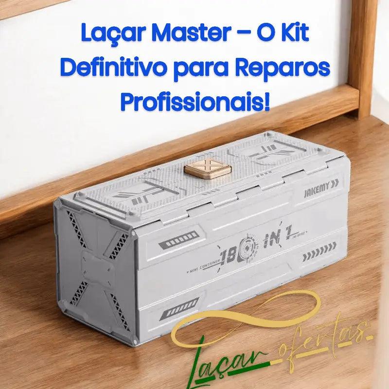 KIT JOGO DE FERRAMENTAS 180 PEÇAS EM 1 (KIT EXCLUSIVO)